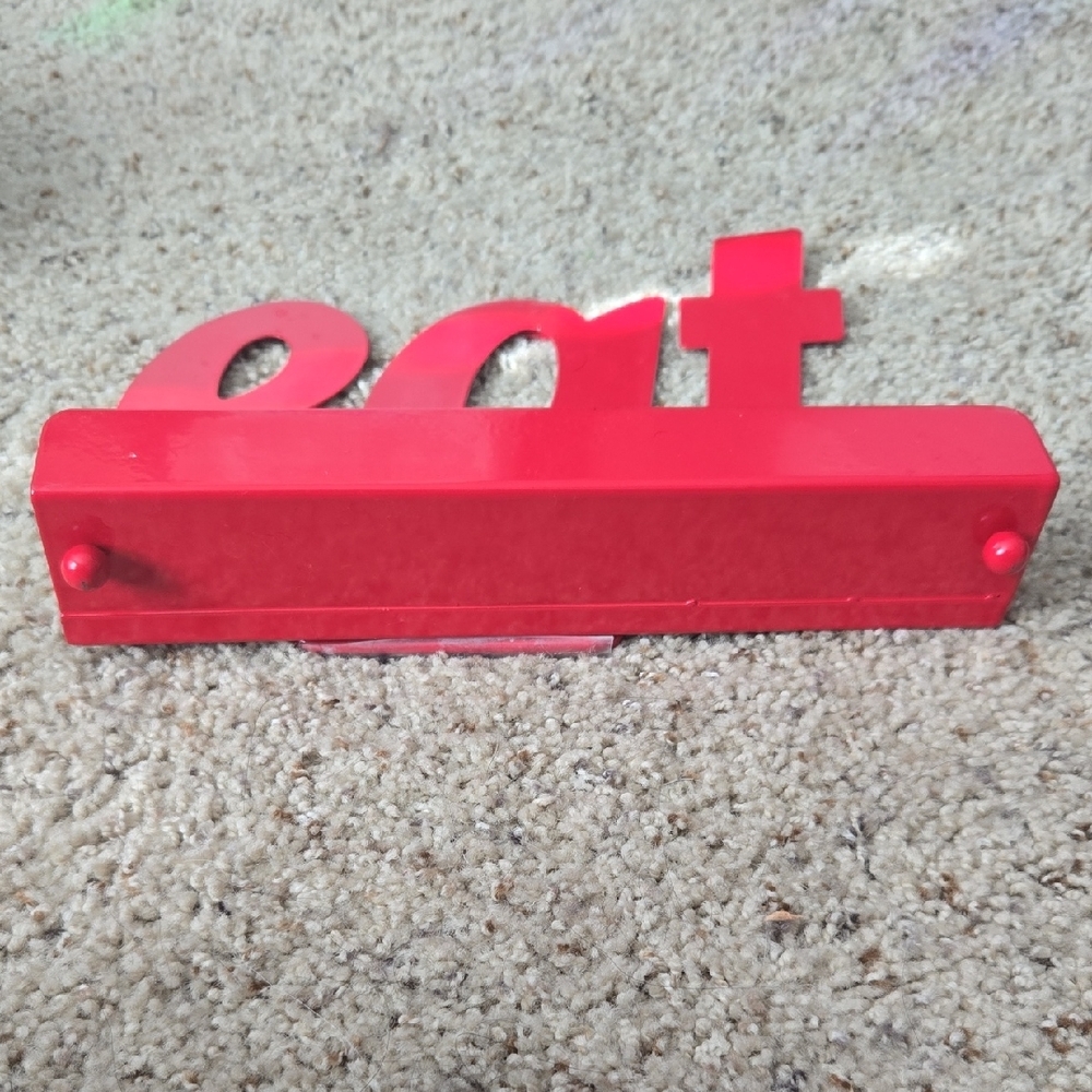 Red 'Eat' Decorative Cookbook Holder - Picture 3 of 4